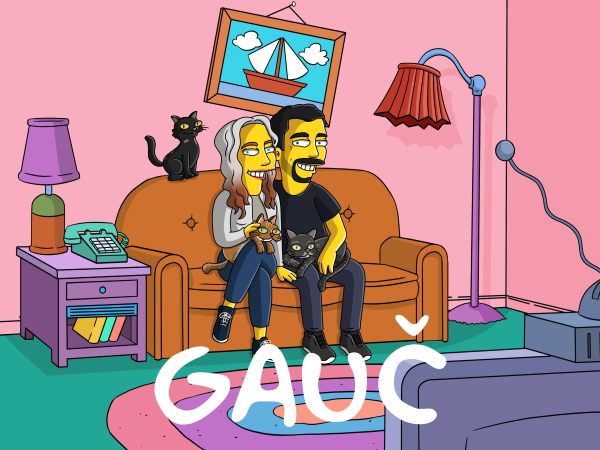 Portrét ako Simpsonovci podľa fotografie na mieru