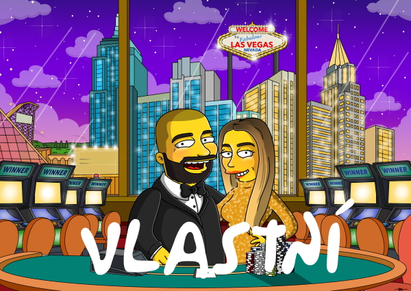 Portrét ako Simpsonovci podľa fotografie na mieru